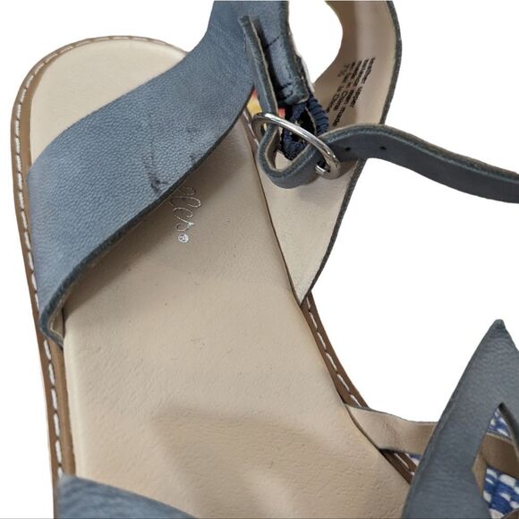 Seychelles Catnip blue cutout‎ sandals size 7.5 - Picture 2 of 6